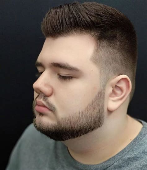 haircut for round chubby face men